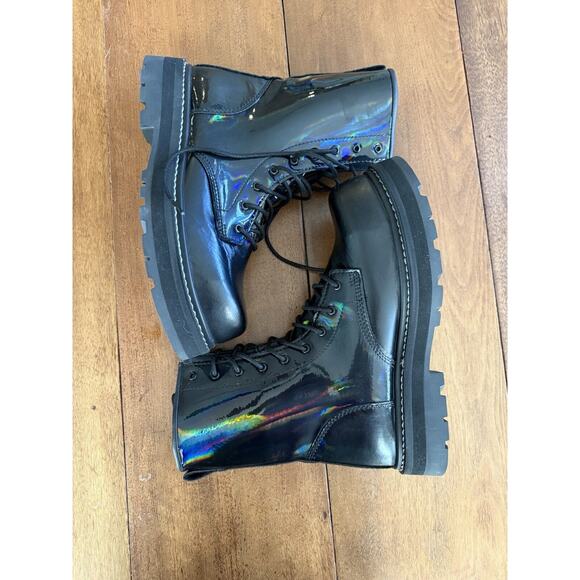 Avenger A704 Fortune Work Boots Carbon Toe Black Patent Leather Iridescent W 11 - Picture 5 of 11